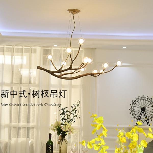 Living room Bedroom Wooden Tree Branch decorative lustre pendant home Chandelier lighting( WH-CI-107)