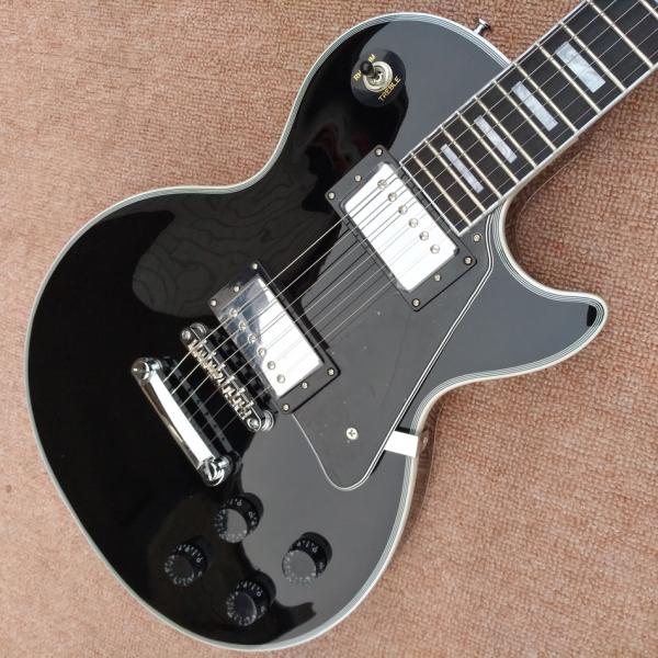 Custom LP electric guitar, Ebony fingerboard frets binding electric guitar with Chrome hardware, free shipping