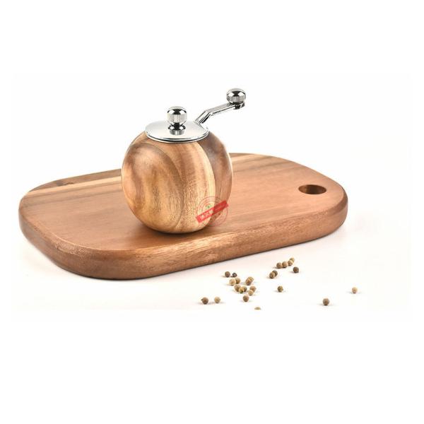Kitchen Natural Wood Pepper Mill Grinder 5inch 10inch Wooden Salt Grinder