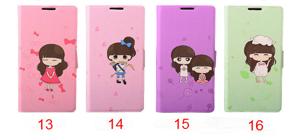 New Fashion Design Brand New PU Flip Leather Cover Case For Huawei C8816 Qualify