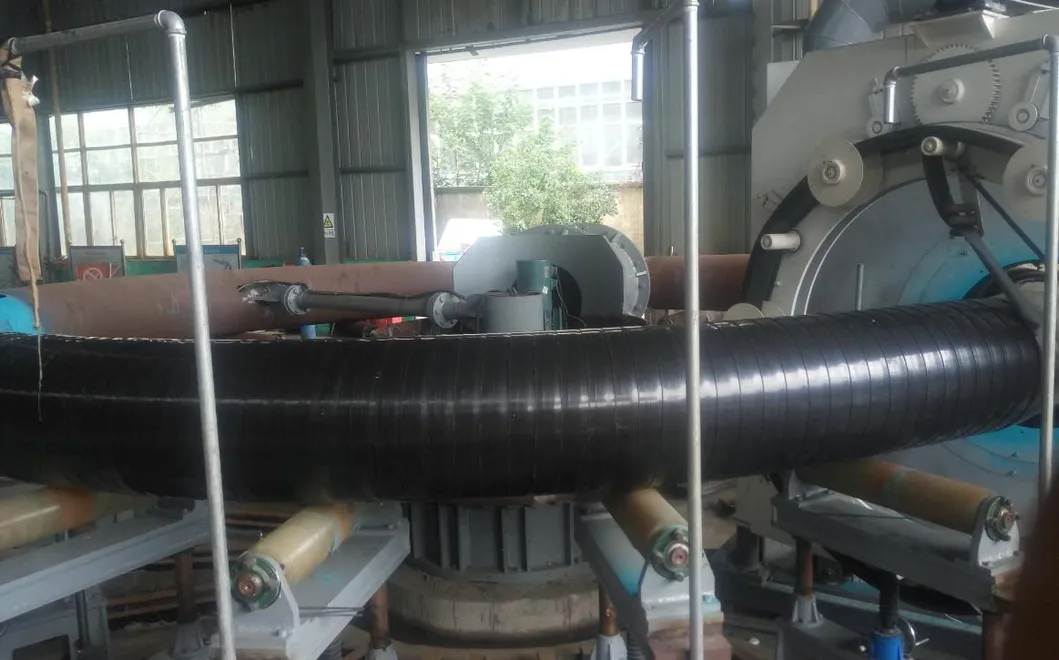 3PE Coating Production Line for Steel Elbow Pipes 426-820mm Dia