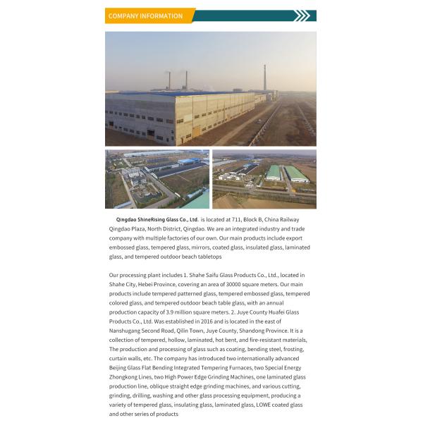 Main Product Changhong Reeded Corrugated Patterned Glass Window Film with CE Certificate