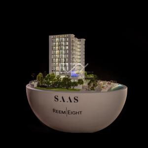 1/50 Escala Dubai C8 Modelo Arquitetônico Maquete Arquitetura Modelo Com Display
