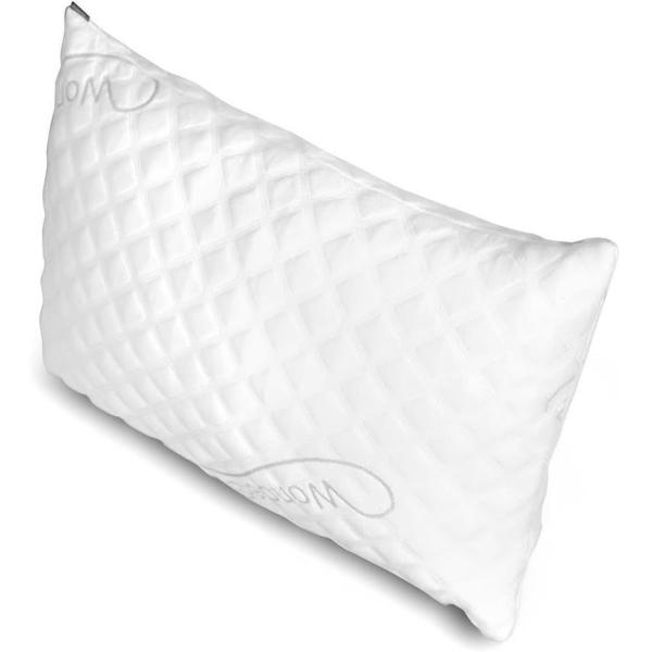 NECK Adjustable Loft Home Pillow Hotel Collection Grade Washable Removable Cooling Bamboo Derived Rayon Cover