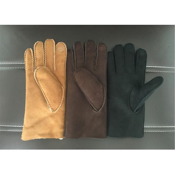 Удобное Хандмаде Шеарлинг перчаток овчины шерстей Мерино самого теплого прочное