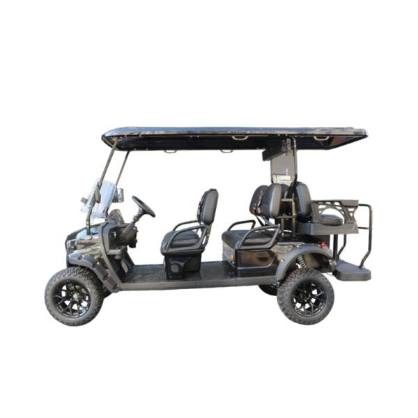 Limo Luxury Buggy 6-seater Electric golf cart 4+2 R12 4kw lithium battery off road