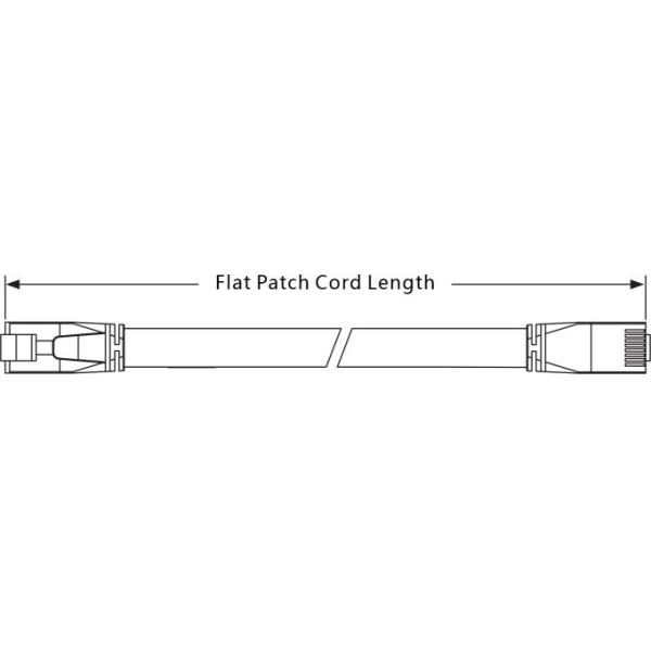 CAT6 cabo de remendo LISO de cobre desencapado encalhado do ftp RJ45 com LSZH/PVC