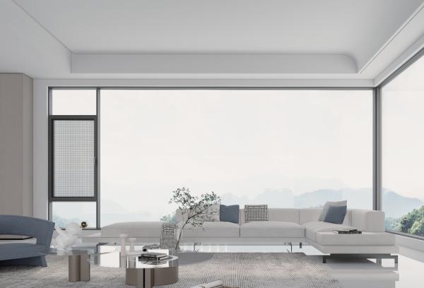 Security Laminated Glass Aluminum Casement Windows Maintenance resistance