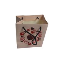 Bolso de impressão personalizada do seu próprio logotipo bolsas de papel de compras com alça