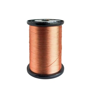 Polyurethane Self Bonding Enameled Litz Wire Silk Covered 0.079mmX150 Class 180