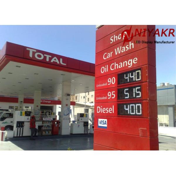 Газовая цена СИД дистанционного управления ИП65 подписывает Синьяге 5000 Кд/м2 цифров бензоколонки