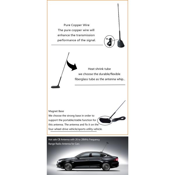 Антенна автомобильного радиоприемника CB BAIAO 26-28MHz