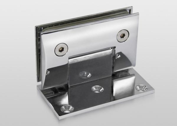 Mirror Bevel Edge Glass To Glass Door Hinges , Durable Glass Door Hinges