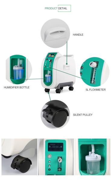 93% 1L Medical Oxygen Concentrator with Nebulizer 410*200*480mm