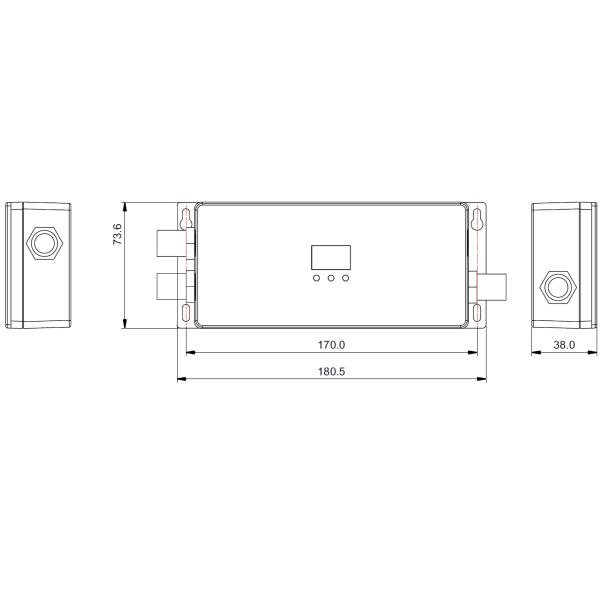 RGBW 4 направляет выход дешифратора DMX512 на открытом воздухе оценка IP67 делает максимальное 720W водостойким