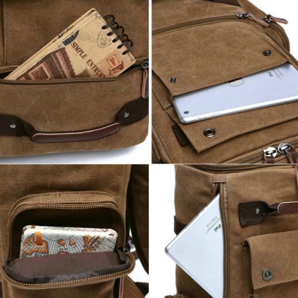 Ноутбук случайного ретро перемещения модный кладет рюкзак в мешки
