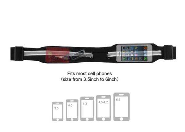 Adjustable High Grade Sport Waist Belt Bag TPU Coating Waterproof Waist Bag