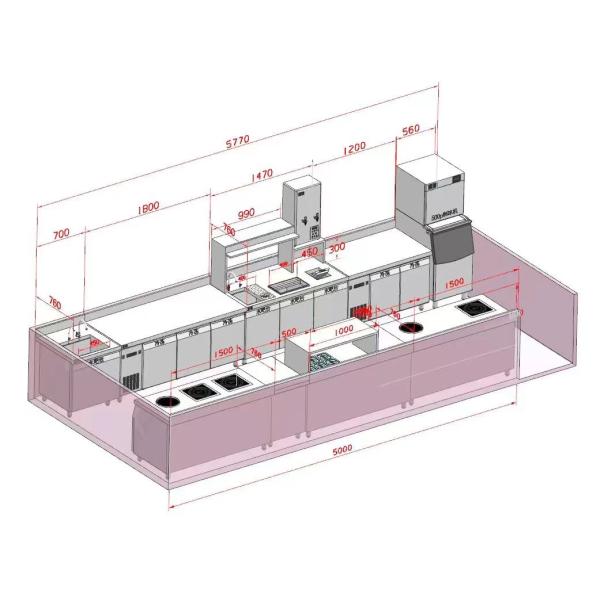 Boba Tea Equipment Black Titanium Bar Combination Bubble Milk Tea Machine