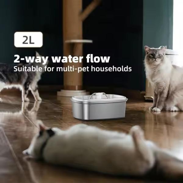 Pet Recognition Multi-Pet Capacity Stainless Steel Base Pet Drinking Machine