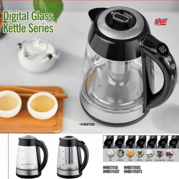 Stylish Electric Glass Kettle for Household Style Electric Kettle Inner Coating Glass