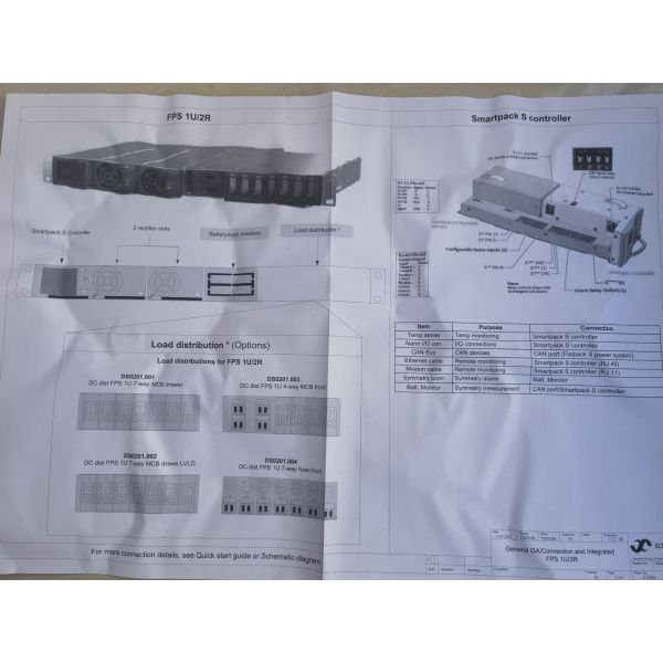 1U 48Vdc 5.4kw Eltek Flatpack S 1U 241122.125 CTOS0301.XXX Telecom OLT equipment