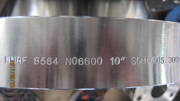 ASTM B564 C-276, MONEL 400, INCONEL 600, INCONEL 625, INCOLOY 800, INCOLOY 825, BRIDE EN ACIER