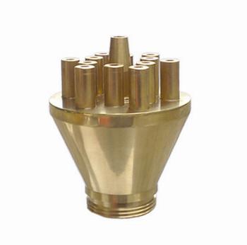 1,5 2,5 cabeças de pulverizador de bronze da fonte de água do bocal de jato da fonte do tiro de Concertrating