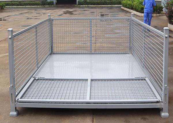 Corrosion Resistant Steel Empty Stackable Stillages For Forklift Transportation