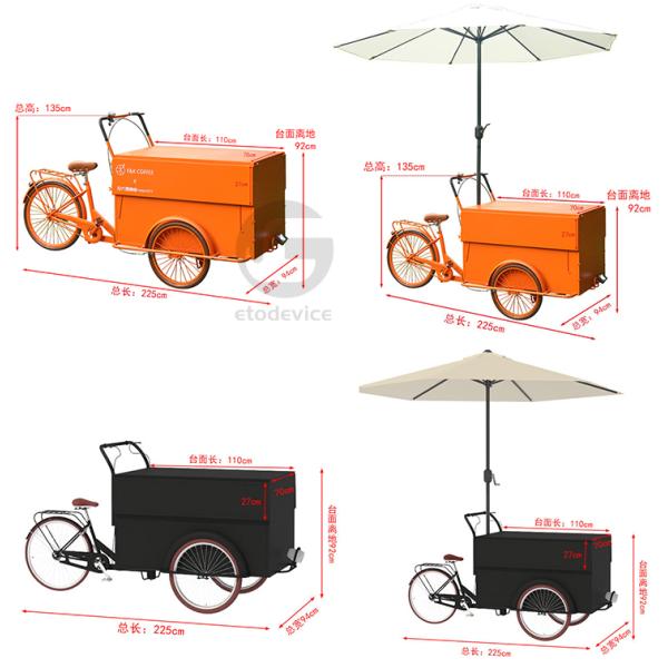 Discover the Secrets of Los Angeles' Tricycle Food Carts Hand Push Operation Mode