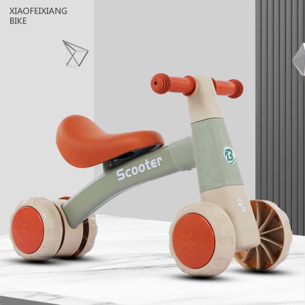 Car Style Toddler Balance Bike for Boys Girls 12 Inch Non Pedal Bicycle Learning Toy