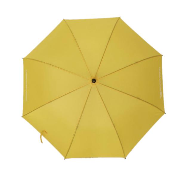Large Budget Golf Sun Umbrella Hurricane Proof Umbrella Fiberglass Frame In Yellow Color