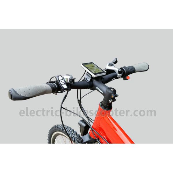 Red 38km/h Electric Pedal Assist Mountain Bike 48V 500W Gear Motor