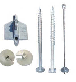 ASME Galvanized Steel Ground Screw Pile Q355  For Construction Foundation
