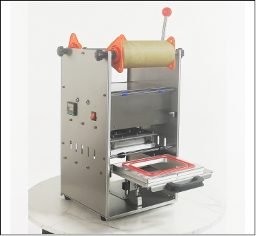 Electric Manual Milk Tea Sealing Machine with Food-Grade Stainless Steel Body and 6061 Anodized Aluminum Mold