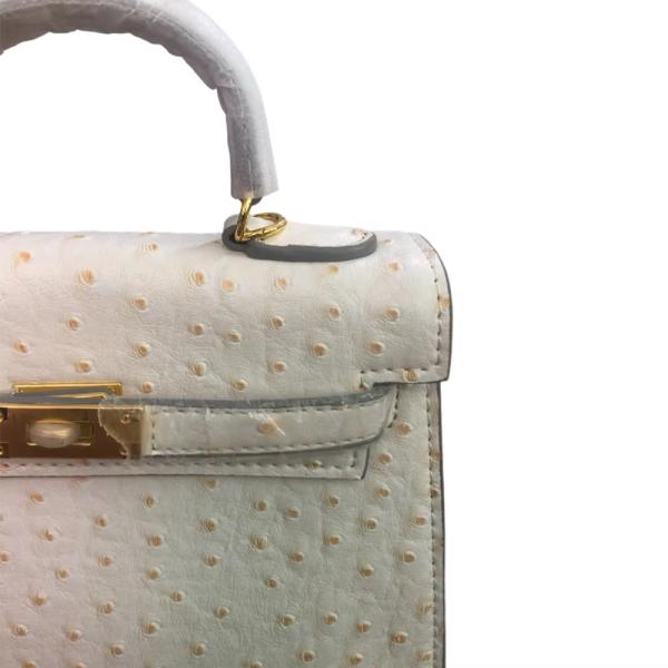 Customized Color 22CM Mini Ostrich Kellyyy End Large Shoulder Bag for Women Ladies Handbag