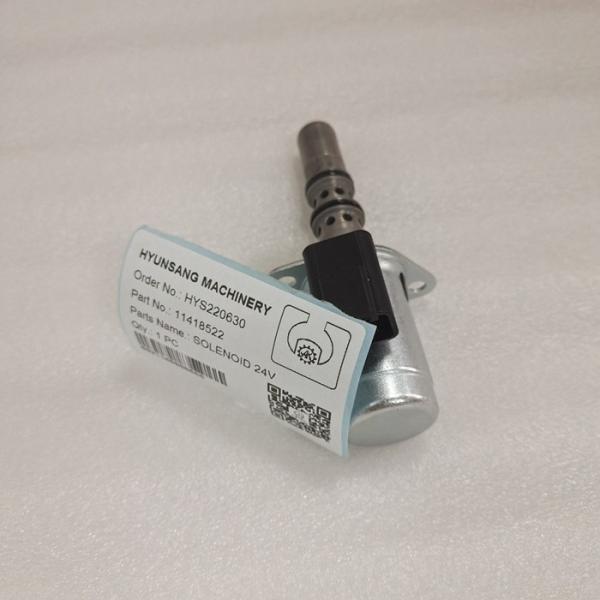 Válvula de solenoide VOE11418522 de Parts 24V da máquina escavadora VOE 11418522 para A25E A25F A25G