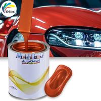 Peinture de réparation de voiture rouge orange résistant aux intempéries et aux UV