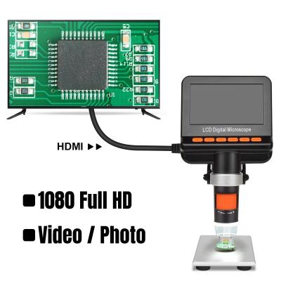 Microscope visuel de 12MP Microscope Digital Lcd 1200X pour le Mac d'inspection de carte PCB