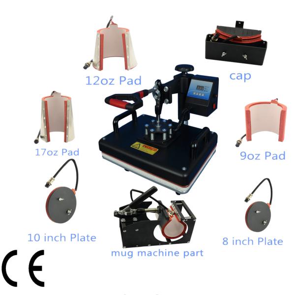 30 X 38 Transfer Sublimation 8 In 1 Heat Press for Mug Plate Cap