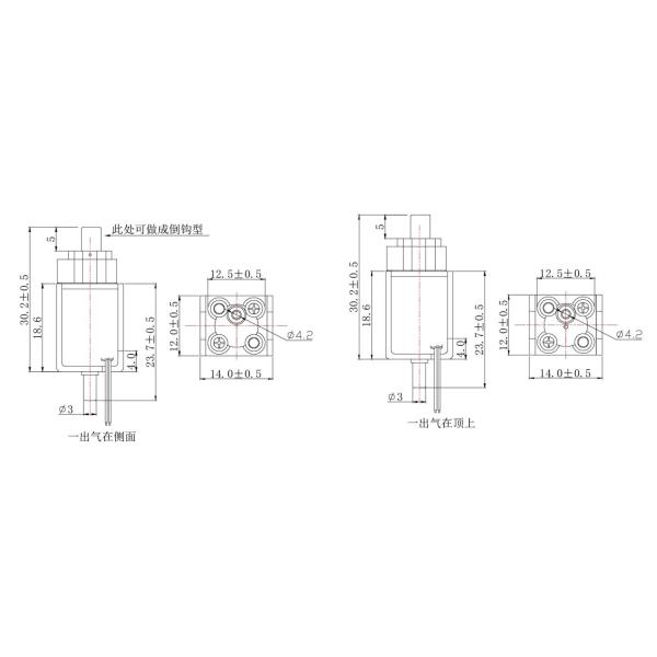 Пластмассовый 6 вольтный постоянный электромоторный клапан 2 Положение 3 Путь обычно закрытый электромоторный клапан