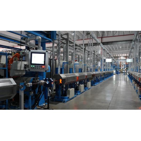 50rpm Screw Speed Silicone Wire Extrusion Line with 100kg/H Extrusion Volume for 0.35-10mm2 Conductor Specification