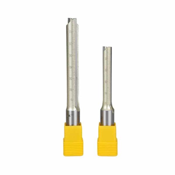Fresa de enrutador de ranura recta de doble filo extendida Arden CNC 1/2 vástago, cortador de fresado para corte de madera