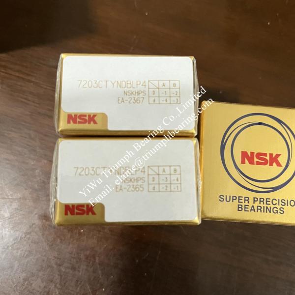 NSK  High Precision Angular contact ball bearing  7203CTYNDBLP4