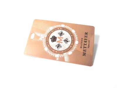 Impressão feita sob encomenda dos cartões do metal de Rose Gold 85*54mm