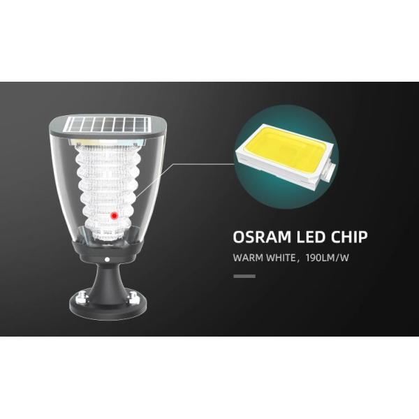 3500K Outdoor Solar Patio Lights Bright 190LM Solar Garden Light Aluminum Material