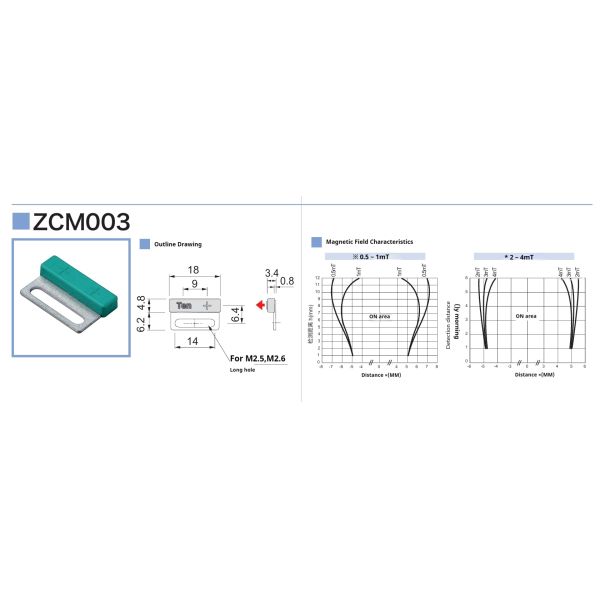 High Precision Positioning Applicable Composite Magnets Switching Magnet Material ZCM004