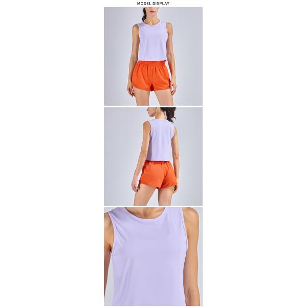 Sleeveless Women Activewear T Shirts Nude Feeling Yoga Vest Top