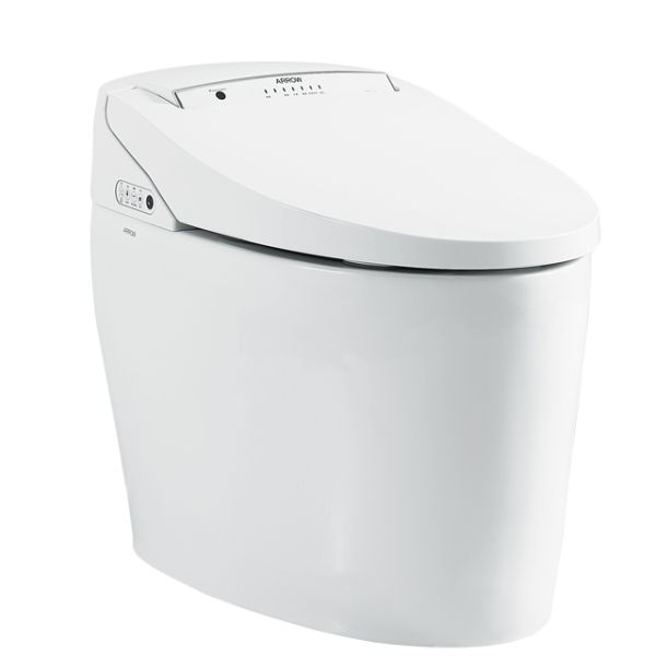 ARROW Electric Smart Toilet with Heated Seat, Siphon Jet Flushing and Self-cleaning Glazed Ceramic
