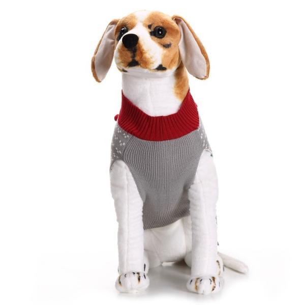 Pet Dog Sweaters Christmas Clothes With Plush Balls Teddy Golden Retriever Doggie Sweater