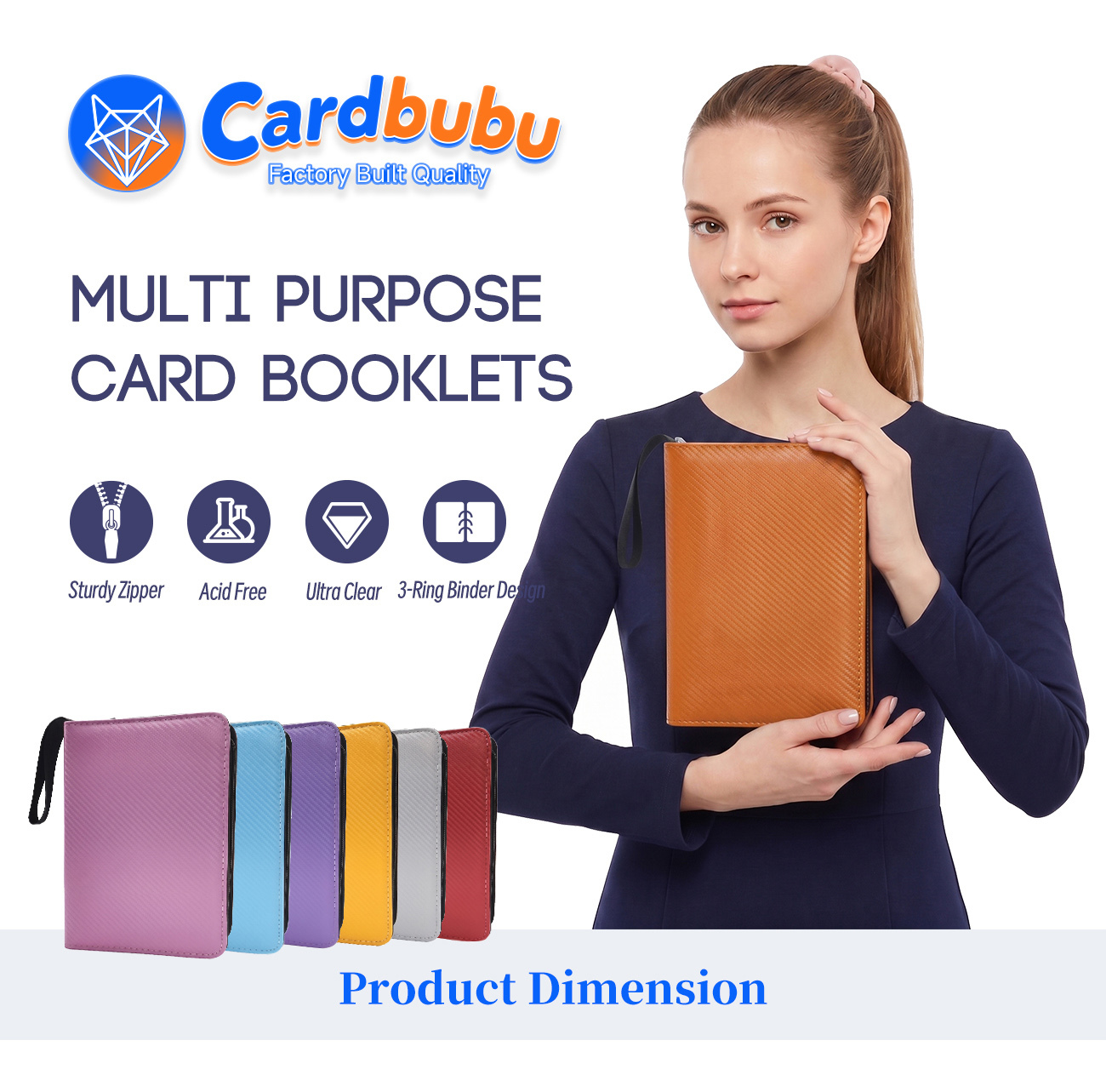 3 Ring Pu Card Binder OEM 9.48 Inch Pokemon Card Holder
